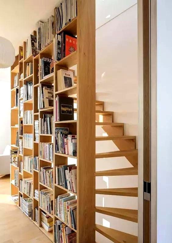小户型做不了书柜？4种美到爆设计，空间重复利用把图书馆搬回家 - 家居知识