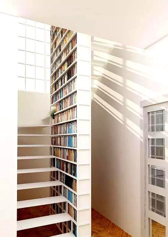小户型做不了书柜？4种美到爆设计，空间重复利用把图书馆搬回家 - 家居知识