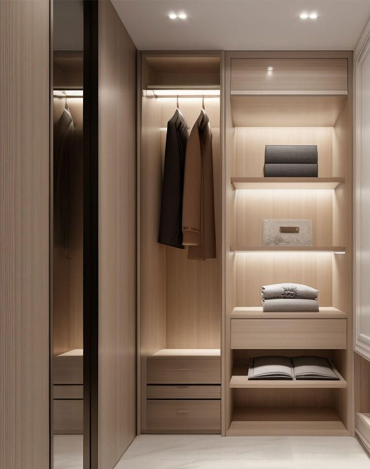 简约奶油风衣帽间设计，美哭了 这样的设计确实能令人心动。 - 家居知识