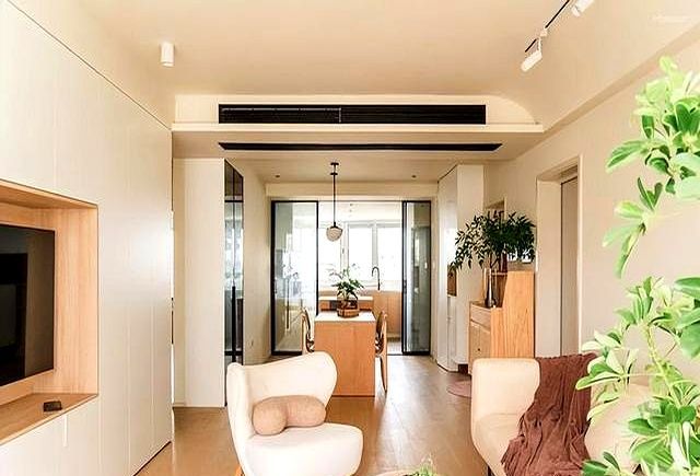 上海太太113㎡新家，因装修布置而走红：原木奶油风，温柔又治愈 - 家居知识