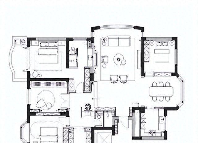 175㎡法式复古家装，简约优雅中尽显层次之美