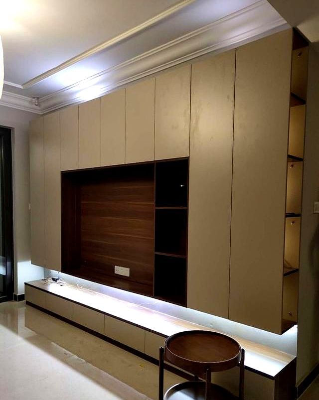 晒晒全屋定制的橱柜，看不出原来是精装房了，很满意餐厅酒柜设计 - 家居知识