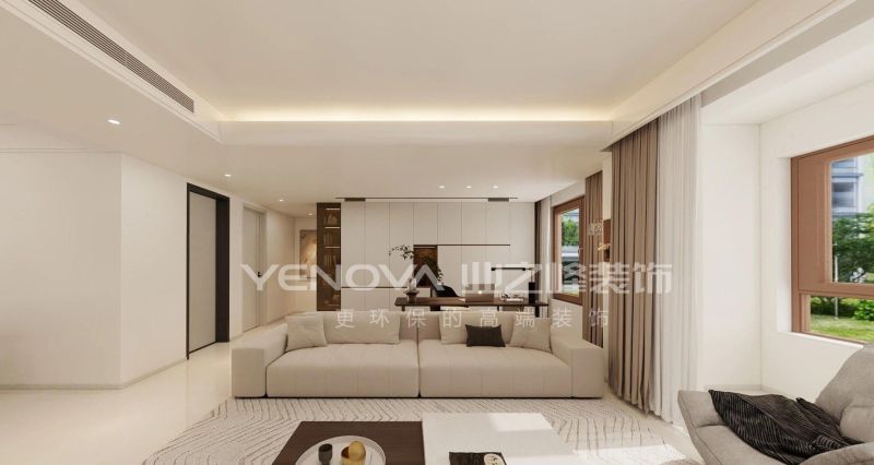 唐山禹洲凤凰府128平方米现代风格装修效果案例|业之峰装饰 - 家居知识