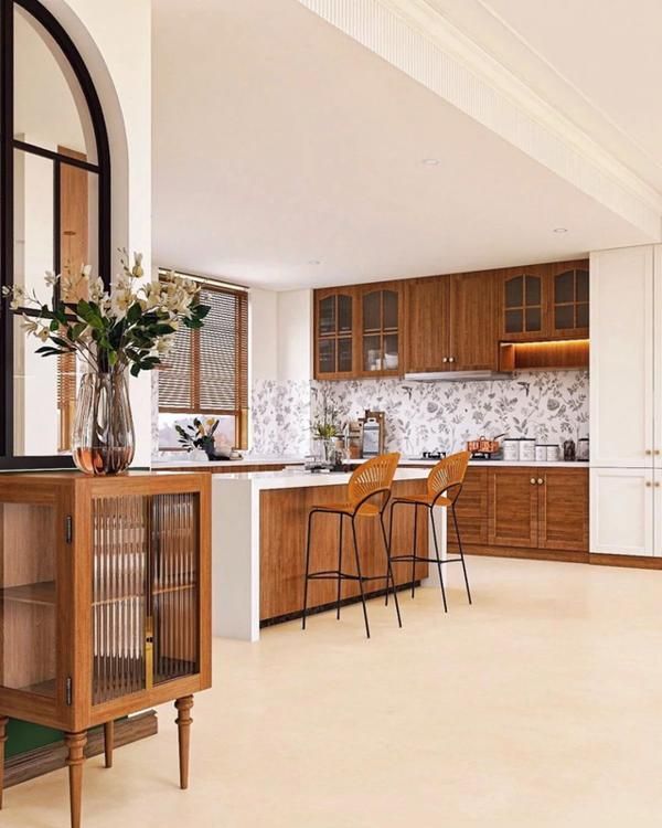 邻居都懵了！这啥风格？奶油又复古的120㎡小家 - 家居知识