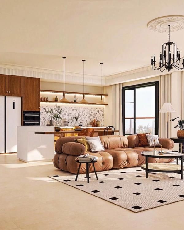 邻居都懵了！这啥风格？奶油又复古的120㎡小家 - 家居知识