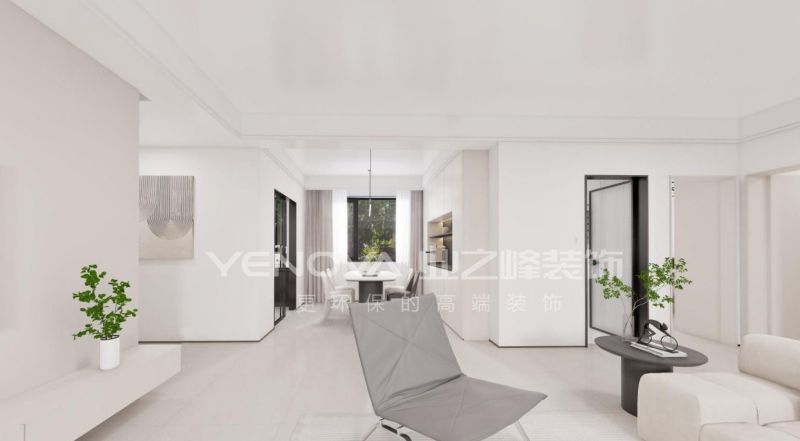 唐山金地御峯143平方米现代简约风格装修效果案例|业之峰装饰 - 家居知识