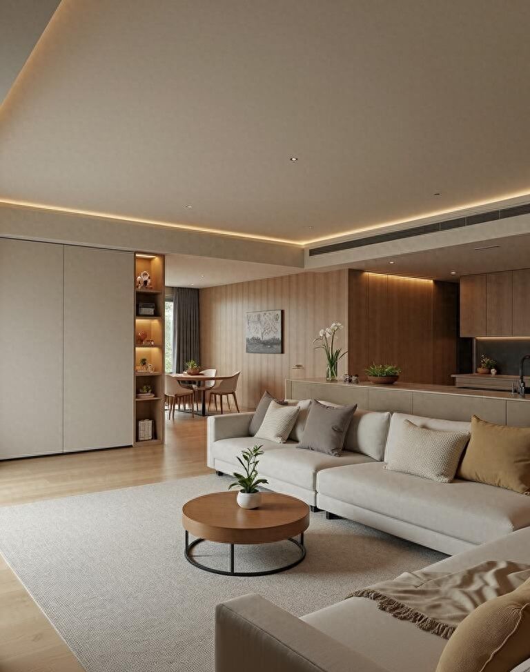 原木风大平层设计，轻松打造空间感倍增的理想住宅