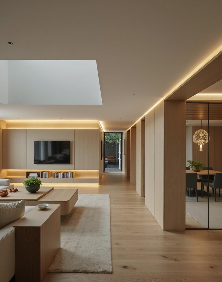 原木风设计，大平层既视感，为住宅实现空间感倍增。 - 家居知识