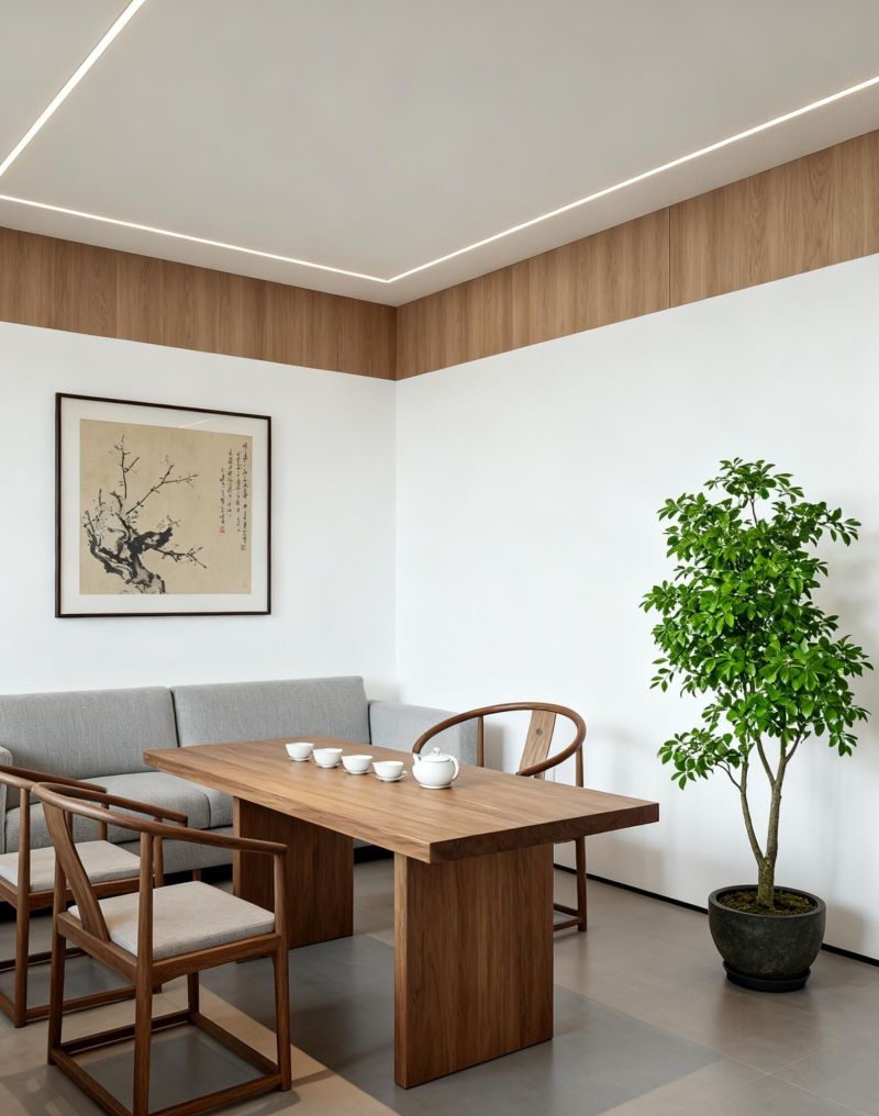 原木风设计，大平层既视感，为住宅实现空间感倍增。 - 家居知识