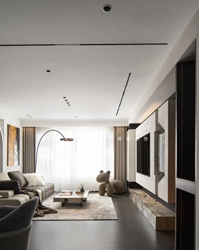140㎡意式轻奢，用造型与结构诠释灵动高级感