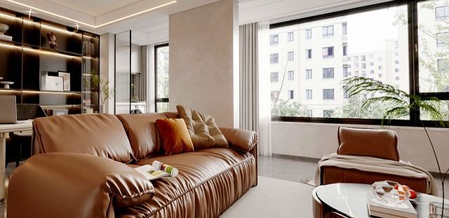 147㎡现代意式风平层设计,诸暨中茂府装修案例分享 147㎡现代意式风平层装修-诸暨中茂府 - 家居知识