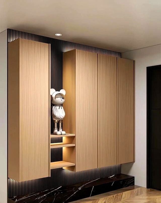 高颜值定制鞋柜,告别玄关杂乱,打造超强收纳的回家仪式感 玄关杂乱?高颜值+超强收纳的定制鞋柜,才是回家的正确打开方式 - 家居知识