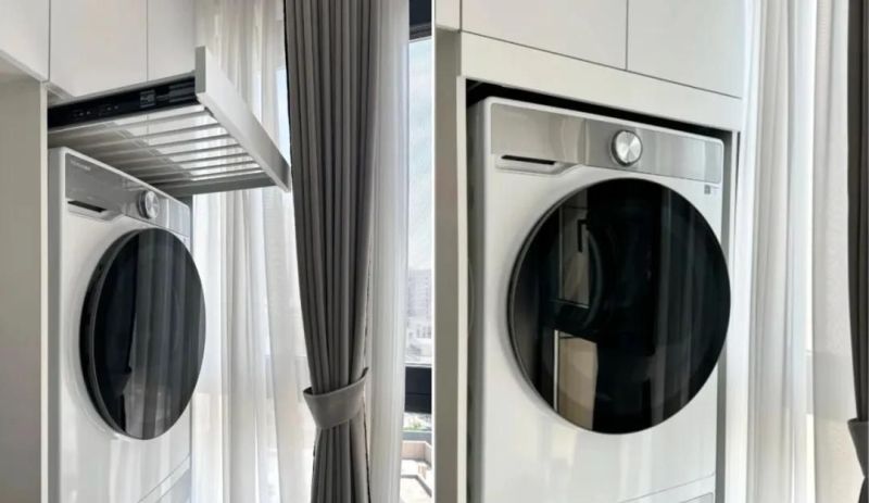 被‘洗衣柜抽拉’设计圈粉!巧妙利用空间不浪费 被“洗衣柜抽拉”圈粉了!打开思路后,一点空间都不会浪费 - 家居知识