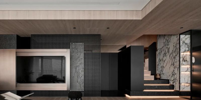 唐忠汉设计320㎡当代轻奢大宅,深色系演绎高级潮流 唐忠汉|320㎡当代轻奢,深色系才是真潮流! - 家居知识