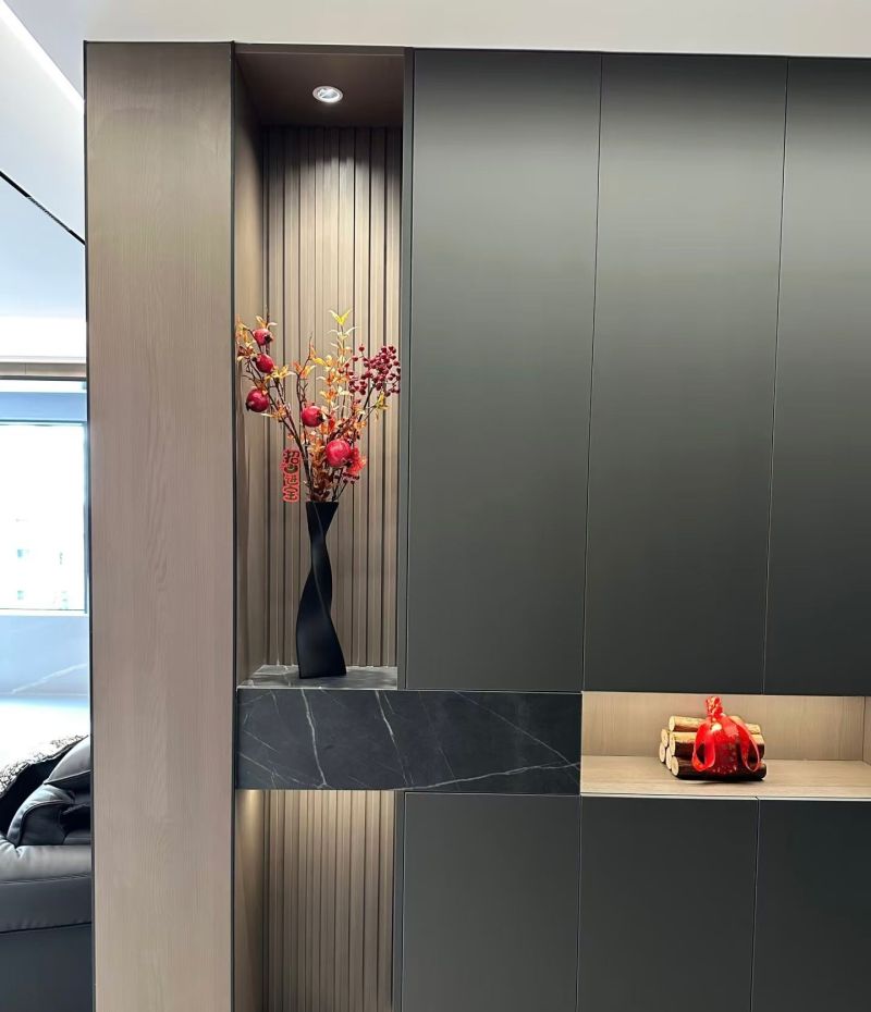 现代轻奢风把高级感焊在我家🔥黑白灰+金属线条太戳了 - 家居知识