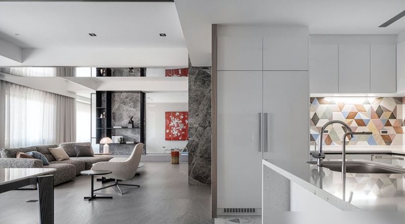 爸妈看了都爱的264㎡轻奢大平层，大理石+镜面，装出精致现代风！ - 家居知识