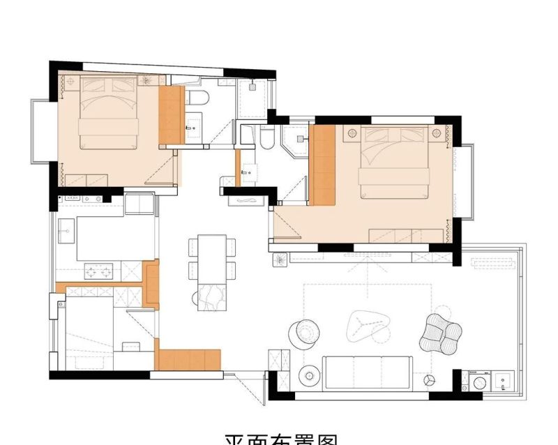 120㎡奶油风案例，在温柔之境享清浅时光 - 家居知识
