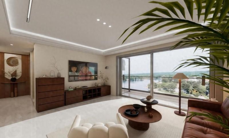 宝山大华119㎡原木奶油风宅邸，缘环装饰打造治愈系生活空间