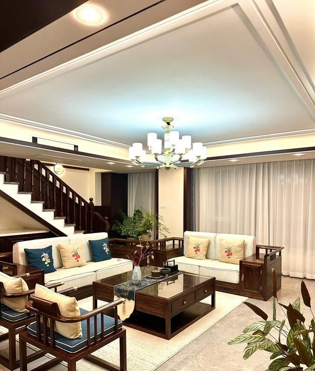 河北女主晒出224㎡顶层复式的家，新中式风格装修，那叫一个高级 - 家居知识