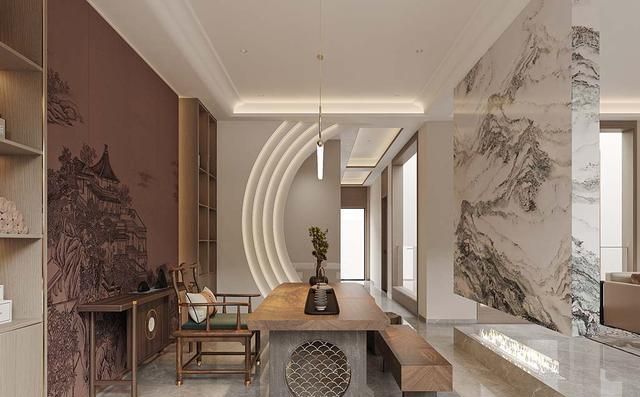 450㎡新中式别墅装修宋式美学，烟火日子亦是风雅事 - 家居知识