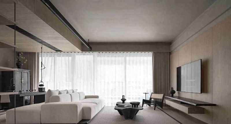 广东新会155㎡侘寂风大平层，素雅美学演绎静谧生活