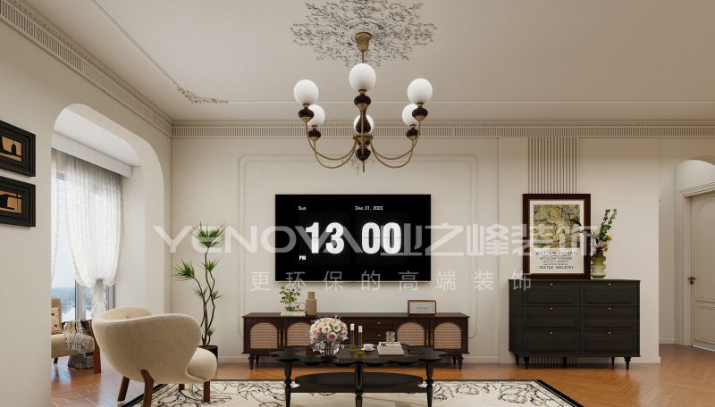 唐山珑湖丽宫140平方米法式复古风格装修效果案例|业之峰装饰 - 今日头条