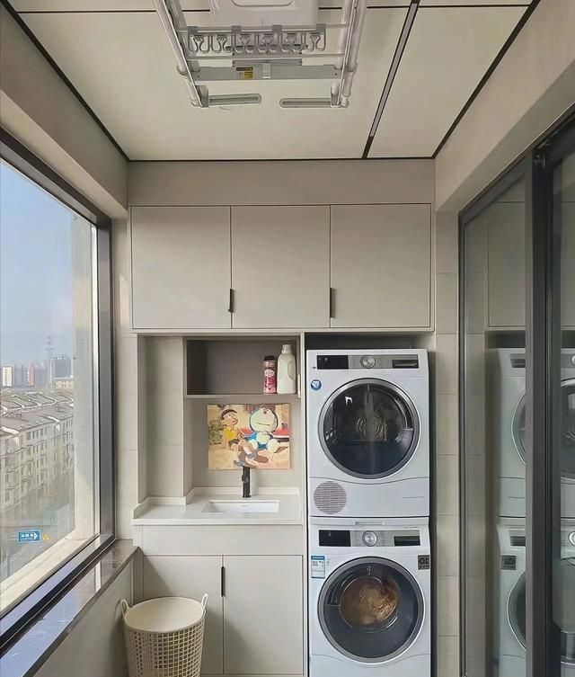36款阳台洗衣机柜装修案例，抄作业 - 家居知识