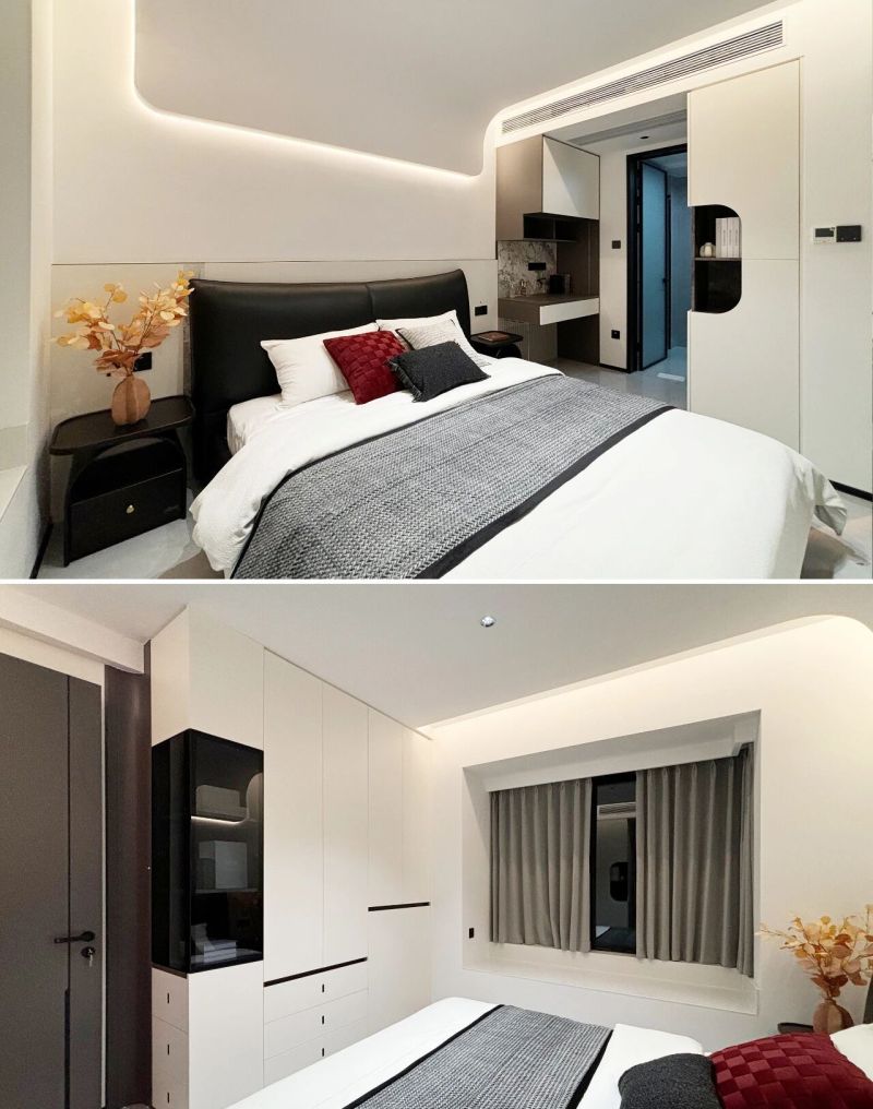 全友实景丨130㎡现代时尚风，黑白配色，高级质感真绝了！ - 家居知识