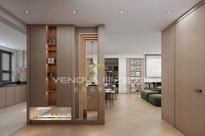 140㎡现代风格装修实景丨唐山湖岸缇香雅居设计案例