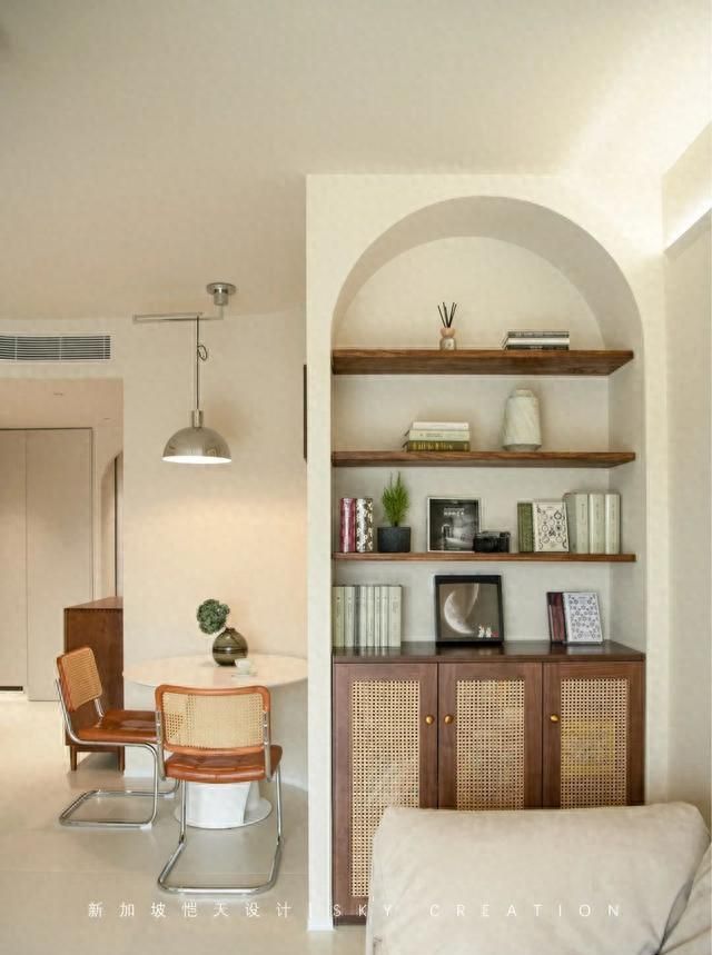 89㎡奶油侘寂风小3居，北京质朴美学宅的逆袭