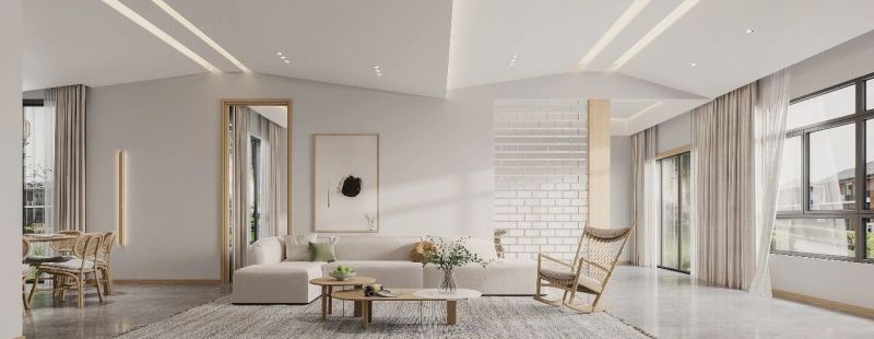 180㎡原木风格设计：白色系的原木风搭配，真的很温馨 - 家居知识