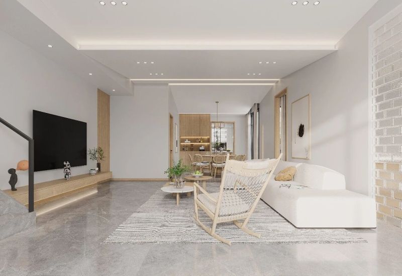 180㎡原木风格设计：白色系的原木风搭配，真的很温馨 - 家居知识