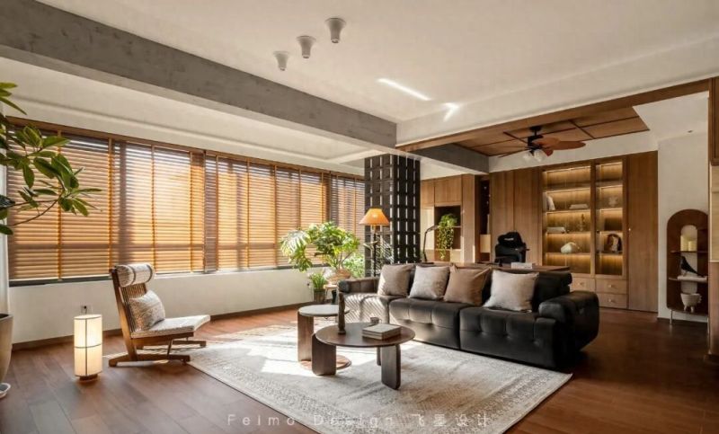 143㎡中古风大横厅爆改书房，惊艳全网！