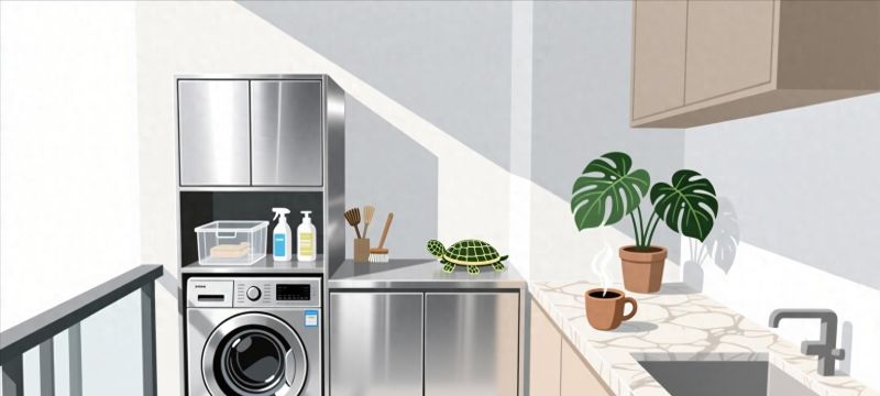 不锈钢 vs 石材阳台洗衣柜，哪种材质更适合你？