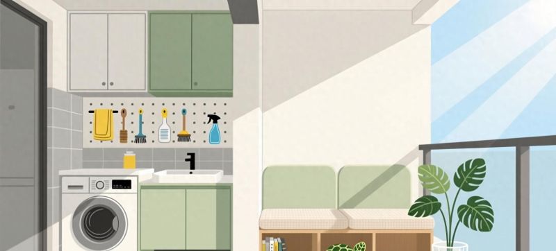 阳台柜设计必看！8个细节让1㎡都不浪费