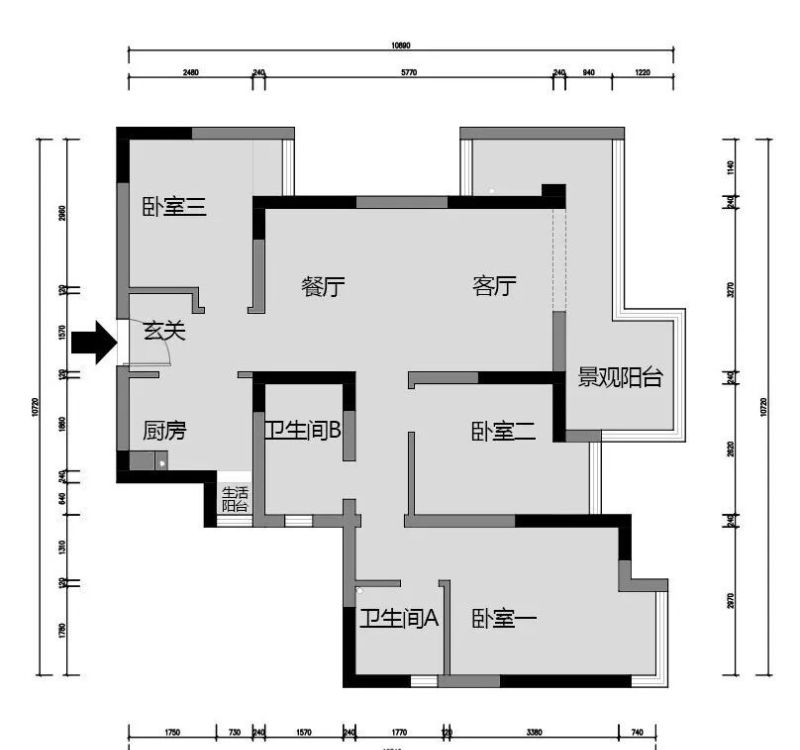 98㎡奶油风三口之家,显大秘诀与收纳巧思 98㎡奶油风设计案例 | 如何让三口之家更显大+收纳小心机 - 家居知识