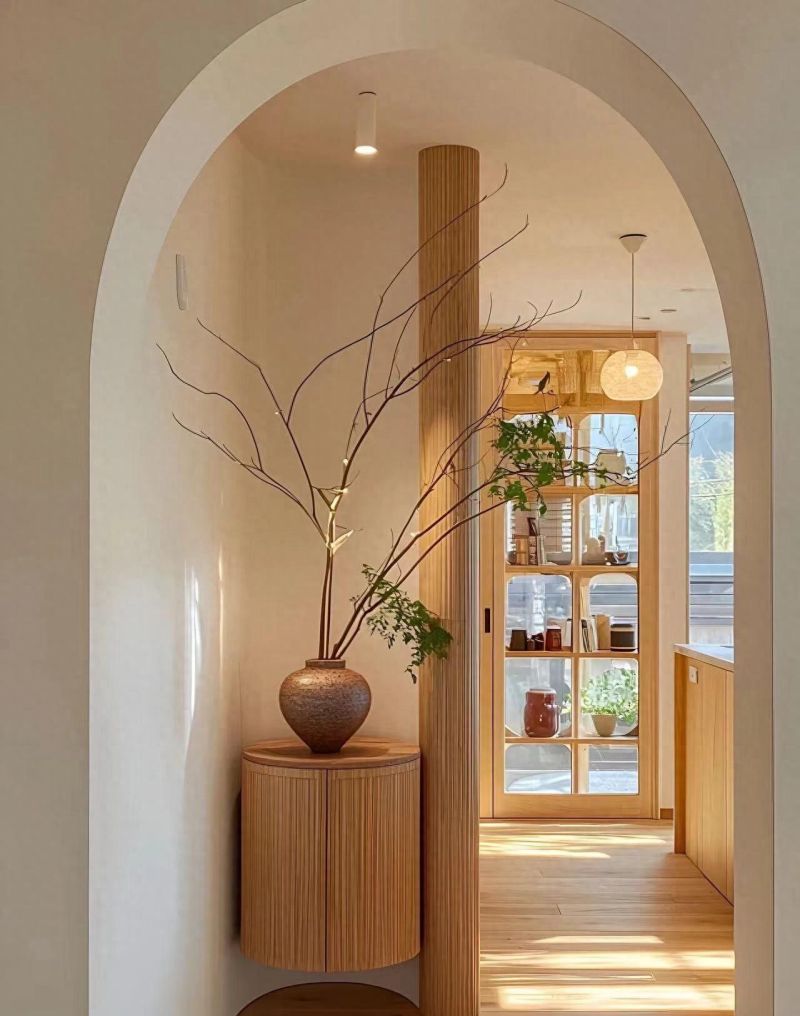 原木与奶油色交织，打造满分温馨家