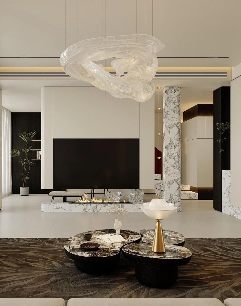 260㎡现代意式极简宅邸，低调奢华的质感美学