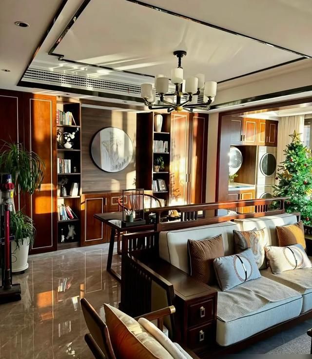 江苏一夫妻住142㎡的家，新中式风格装修，干净雅致，小县城躺平 - 家居知识