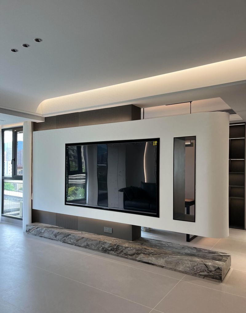 圆角电视柜或成明年家居新潮流