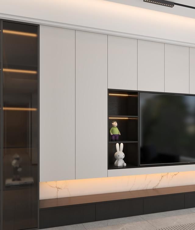 这是我见过最满意的家：光客厅一体电视柜让无数人效仿，实用漂亮 - 家居知识