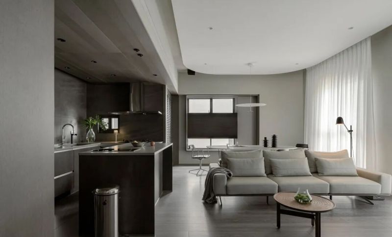 高级灰+雅痞风!205㎡透天宅演绎骨子里的时髦格调 我装修的DNA动了!高级灰 + 雅痞魂,205㎡透天宅时髦到骨子里 - 家居知识