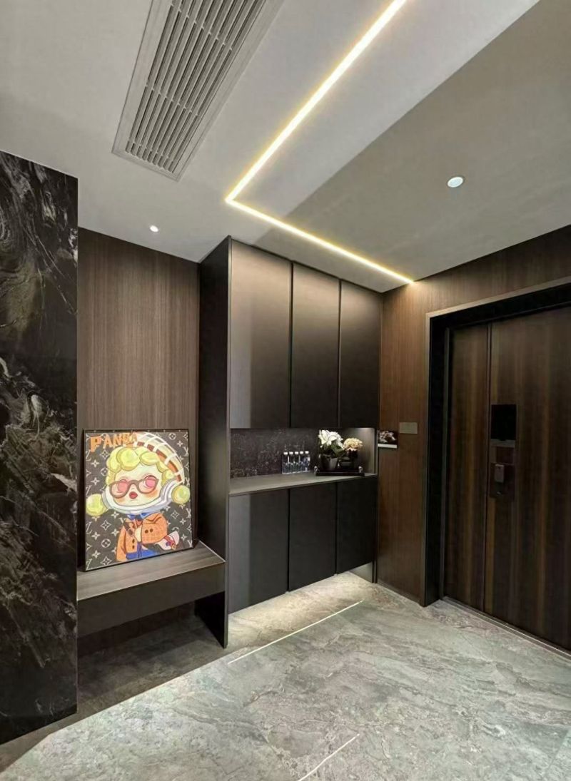 黑棕配色打造高级感爆棚的现代轻奢风