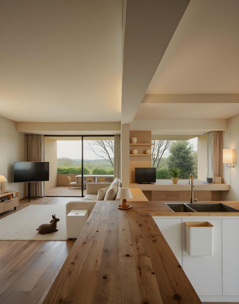 原木风+开放式，一进门就哇塞到不停！ - 家居知识