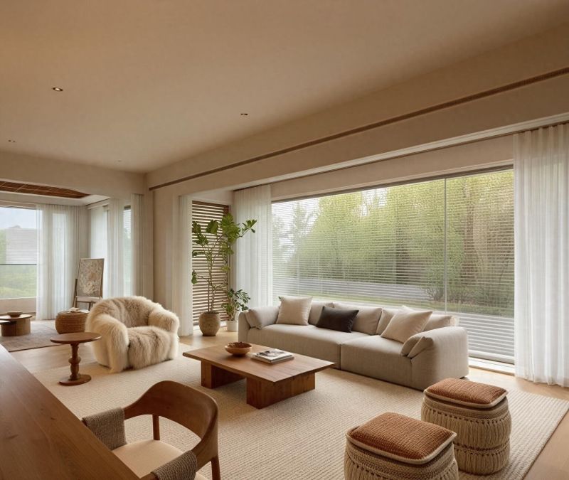 自然之诗，侘寂风客厅以时光为墨绘就家的松弛美学