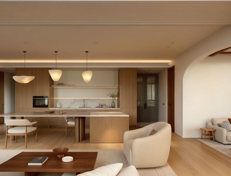 自然之诗，侘寂风客厅以「自然做笔，时光为墨」勾勒出家的松弛感 - 家居知识