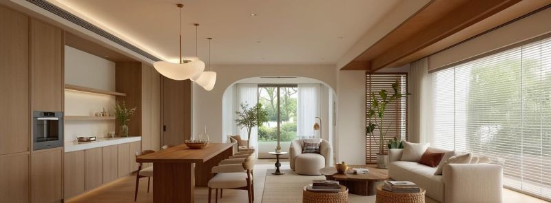 自然之诗，侘寂风客厅以「自然做笔，时光为墨」勾勒出家的松弛感 - 家居知识