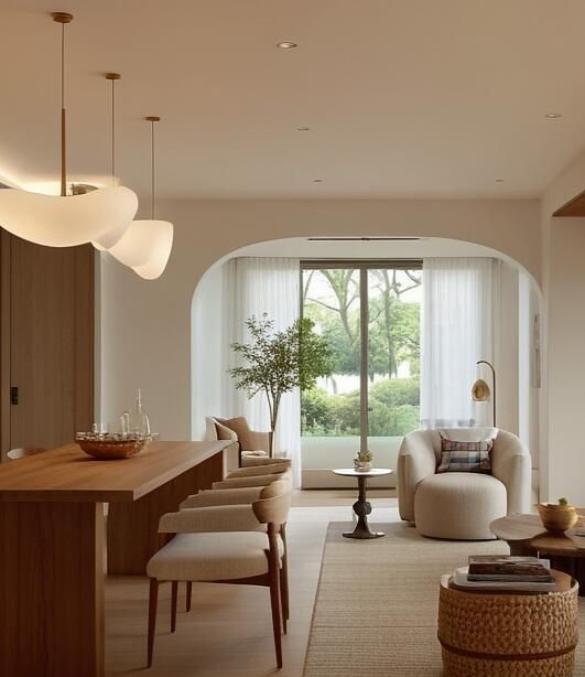 自然之诗，侘寂风客厅以「自然做笔，时光为墨」勾勒出家的松弛感 - 家居知识