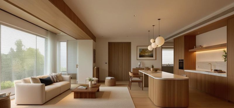 自然之诗，侘寂风客厅以「自然做笔，时光为墨」勾勒出家的松弛感 - 家居知识