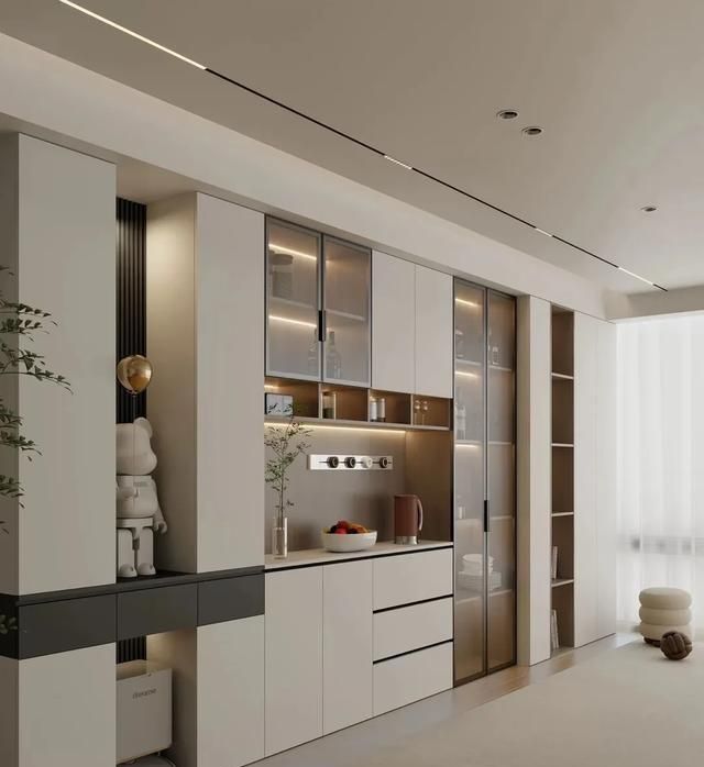 我第一次见到这样颜值爆表的餐边柜，旧的砸了重做都值得！先收藏 - 家居知识